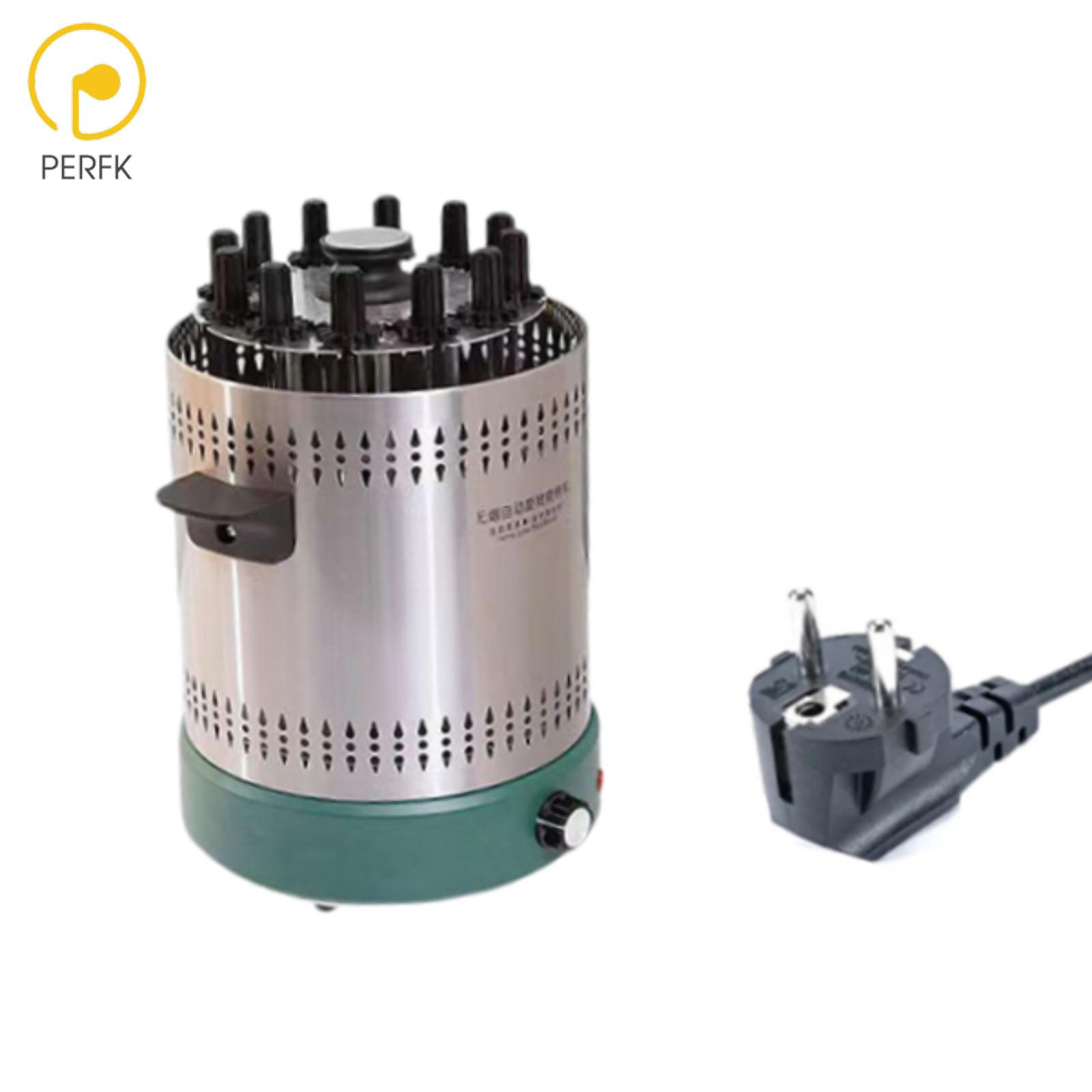 Perfk Vertical Rotisserie Grill Kebab Grill Easy to Install 1200W 12 Skewers Rotating Kebab Machine for Backpacking Patio ราคา 3,625 บาท*ส่งฟรี