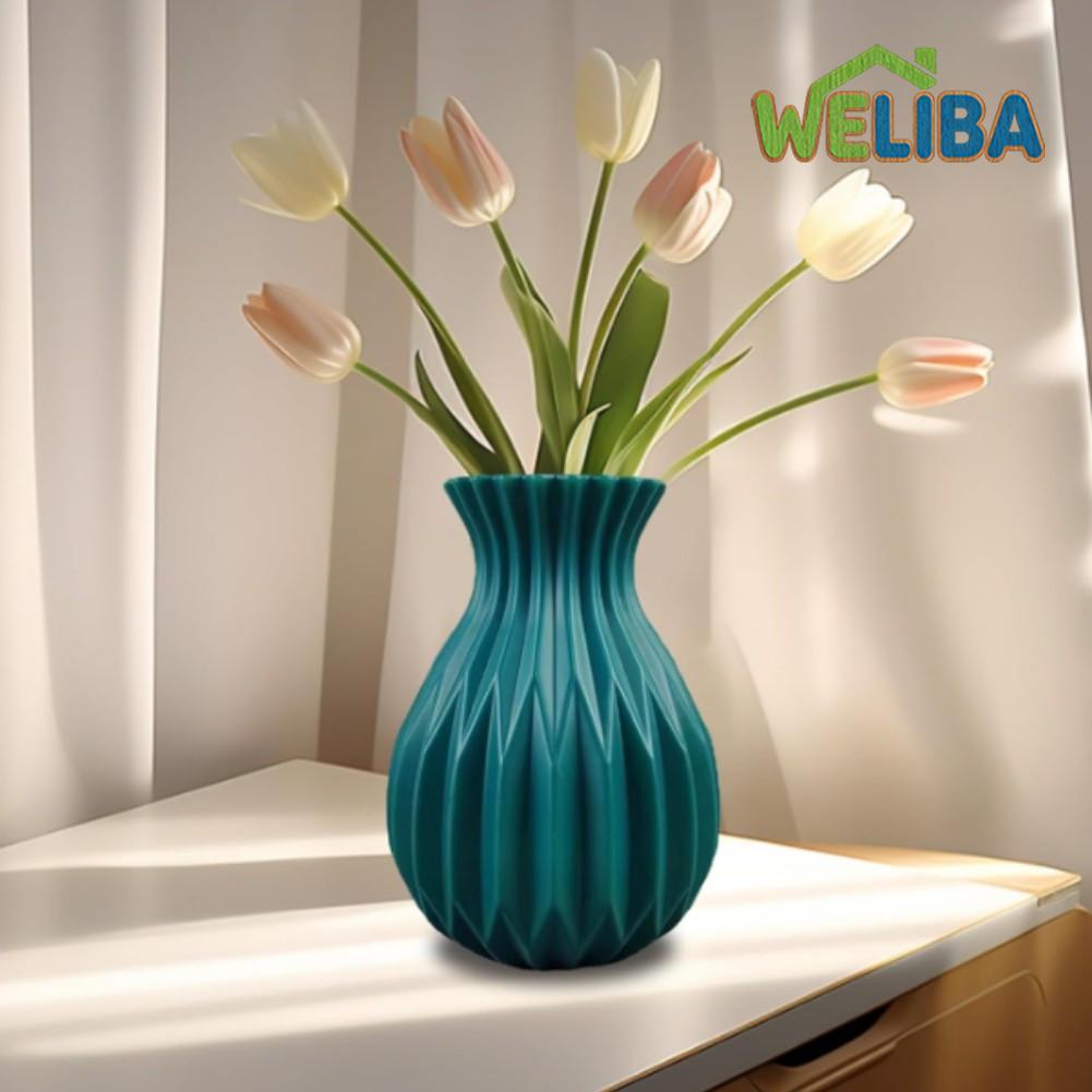 Compact Unbreakable Plastic Vases for Small Plant and Flower Arrangements ราคา 129 บาท*ส่งฟรี