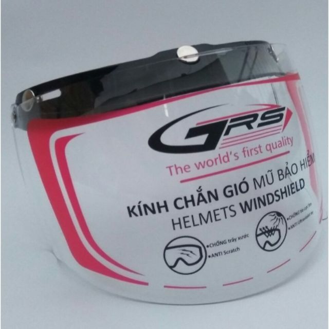 Kính andes grs, royal gắn nón 3/4