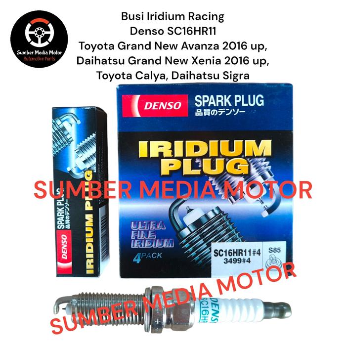 DENSO BUSI IRIDIUM RACING SC16HR11 TOYOTA GRAND NEW AVANZA 2016 UP, DAIHATSU GRAND NEW XENIA 2016 UP, TOYOTA CALYA, DAIHATSU SIGRA -SparepartVin Harga 842,000 rupiah*Gratis Ongkir