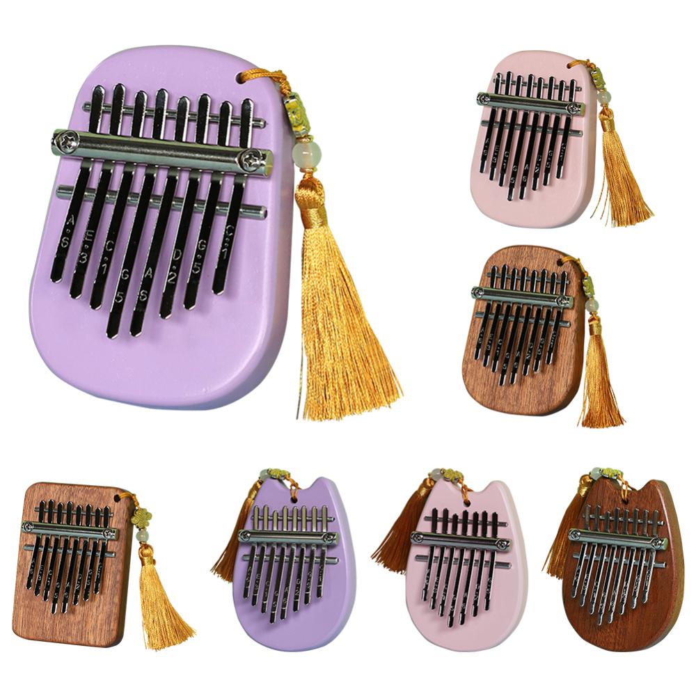 8 Key Nhỏ Kalimba Bằng Gỗ Mini Ngón Tay Cái Đàn Piano Với dụng cụ hiệu chỉnh đàn Retro Ngón Tay Đàn Piano Món Quà Tinh Tế Cho Trẻ Em Người Mới Bắt Đầu