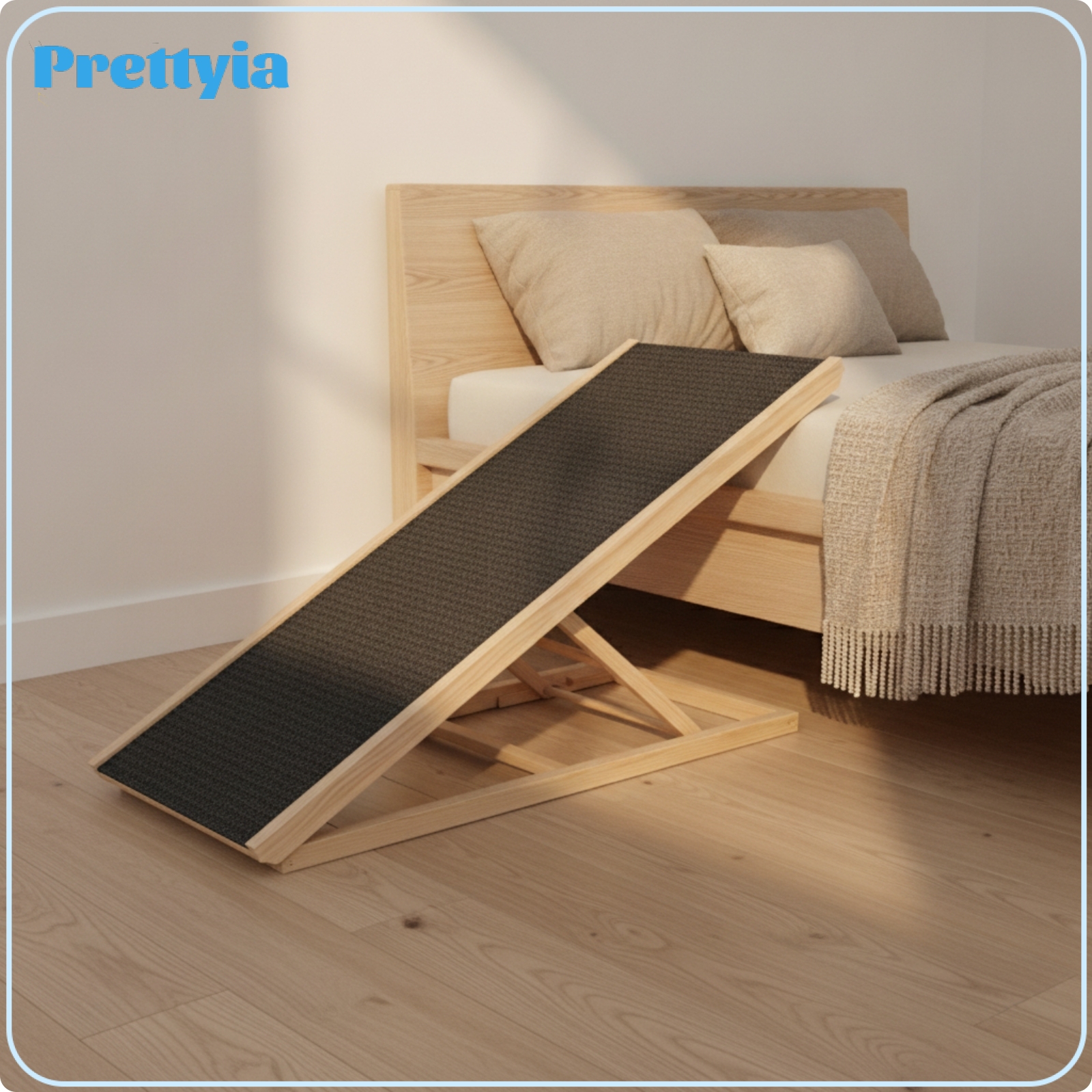 Prettyia Sturdy Pet Ramp with Anti-Slip Surface Portable Adjustable Dog Ramp Compact Long-Lasting for Cats, Bed, Sofa ราคา 1,948 บาท*ส่งฟรี