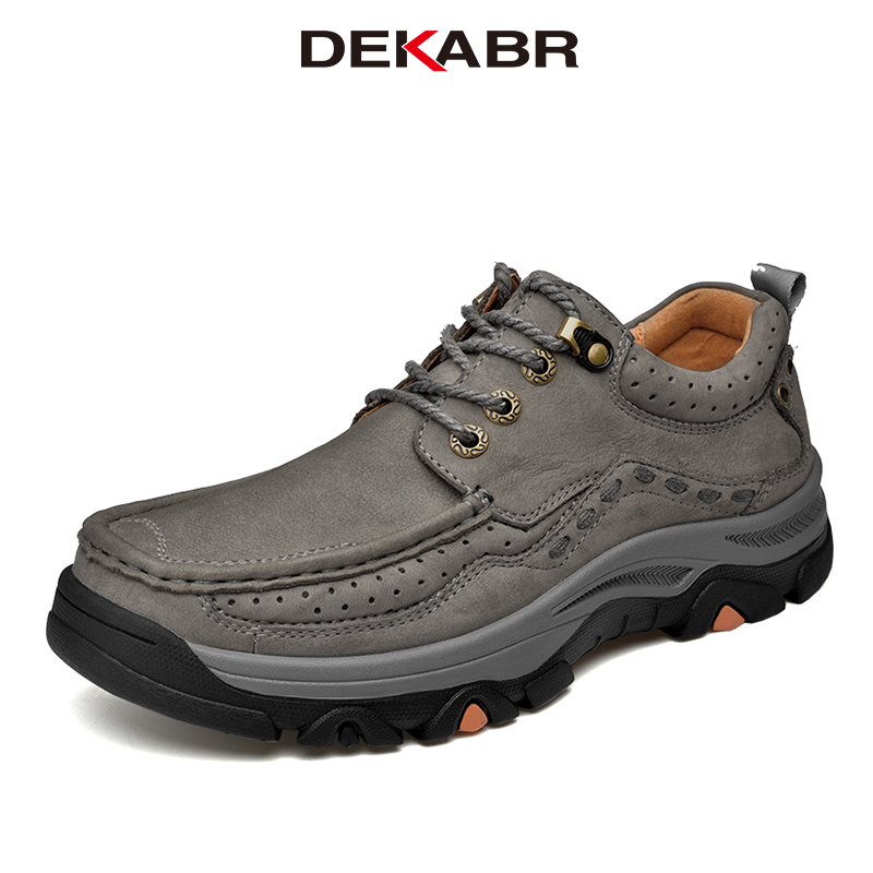 DEKABR Mens Dress Split Leather Shoes Brand Handmade Lace Up Fashion Designer Classical Casual Shoes Men Big Size 38-46 ราคา 1,395 บาท*ส่งฟรี