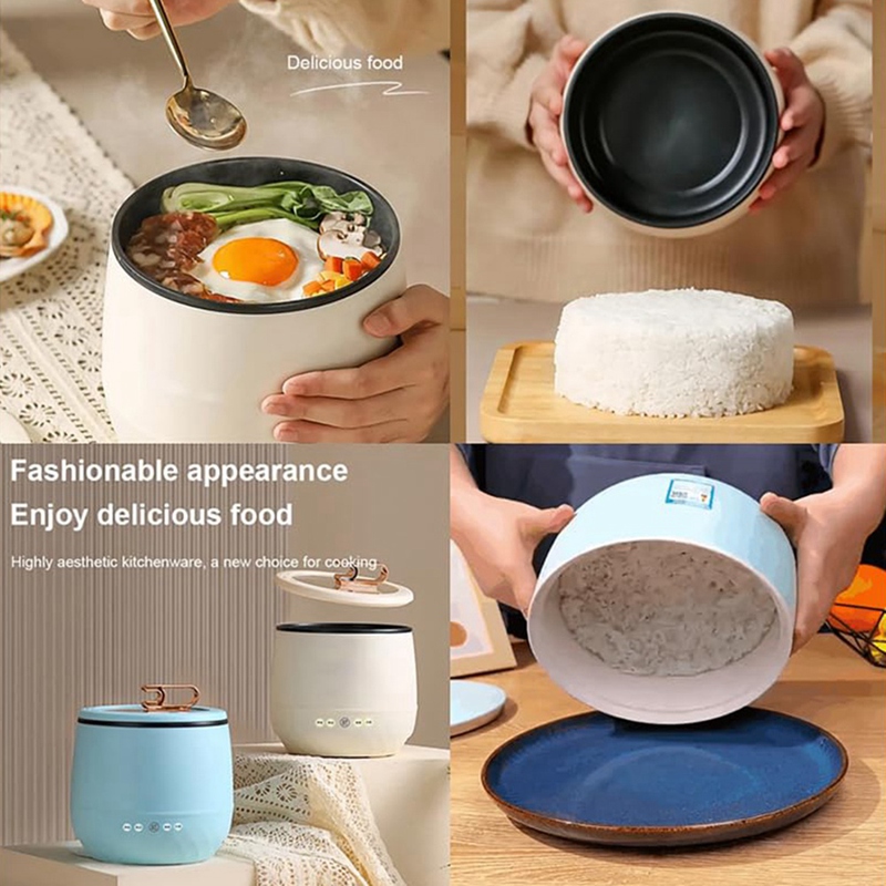 Smart Mini Rice Cooker Multi-Function Cooker Mini Hot Pot Rice Cooker Portable Mini Rice Cooker