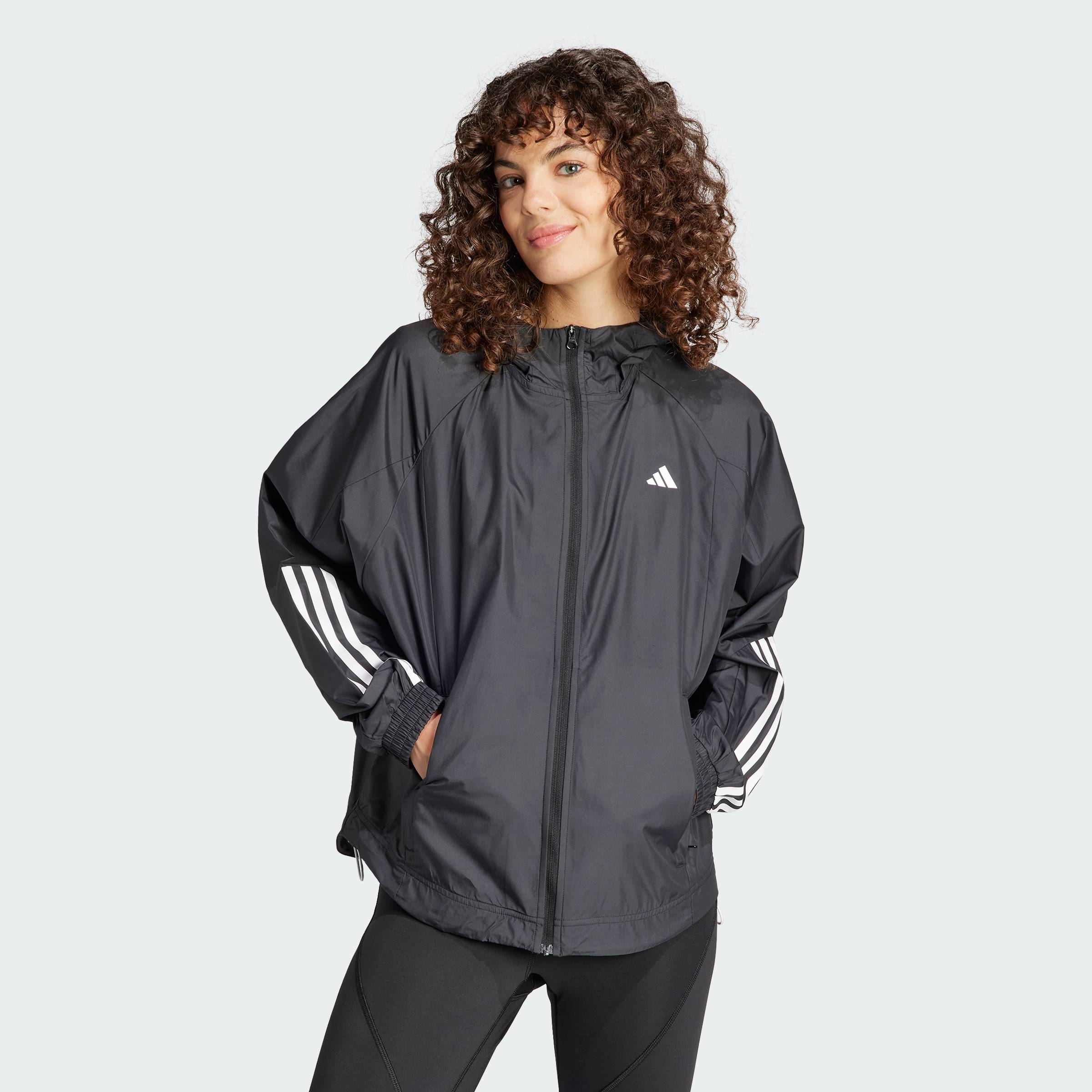 [CHỈ 1-4.11-MUA 3 GIẢM 40%] adidas Tập luyện Áo Gió Hyperglam WIND.RDY Nữ Đen IS8036