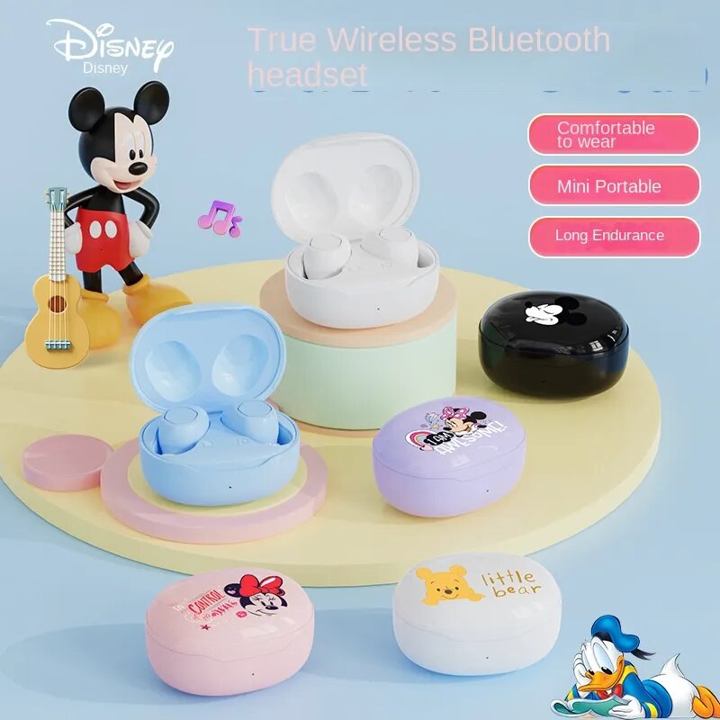 Disney Bluetooth Earphones 2023 New Wireless Earless Music Games Noise