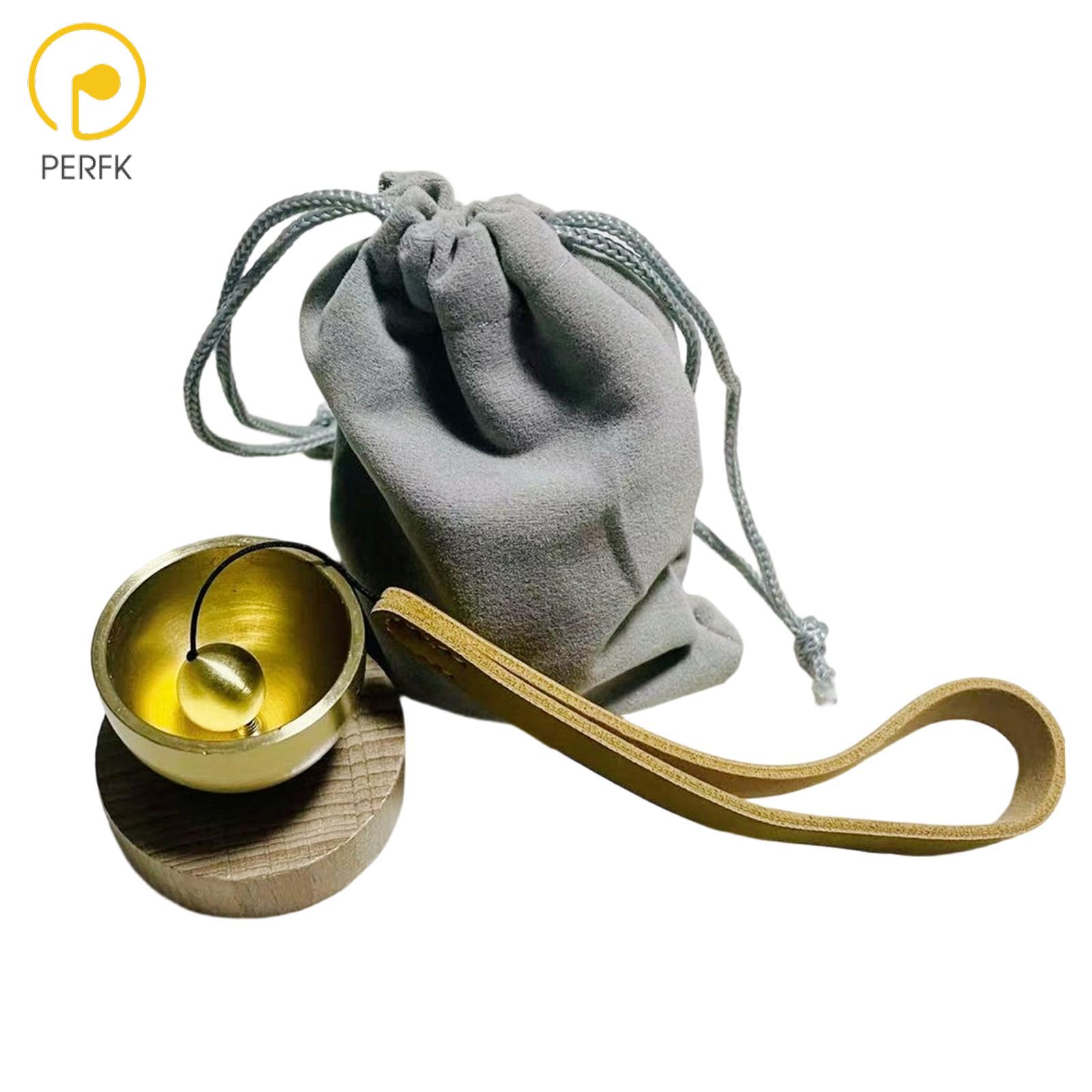 Perfk Tibetan Sing Bowl Set Decor Handmade Crafting Relax Meditation Gong Instrument for Women Men Meditation Tea Room Mindfulness ราคา 113 บาท*ส่งฟรี