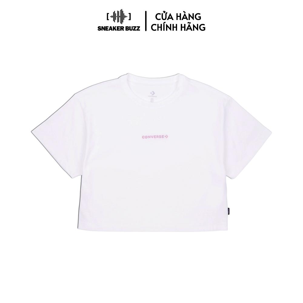 Áo converse nữ wordmark cropped top seasonal 10025198-a04
