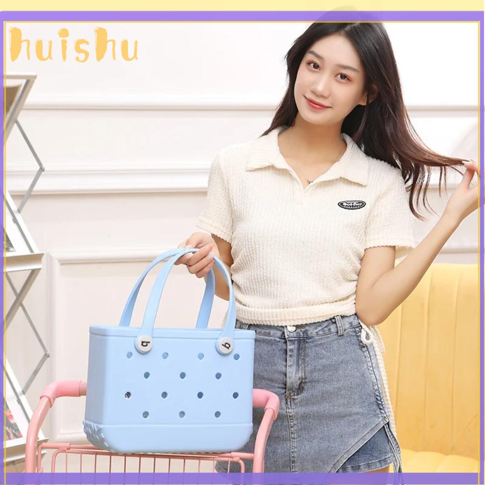 HUISHU Không thấm nước Túi bogg đi biển Nhỏ Eva Túi xách  Giỏ đựng đồ