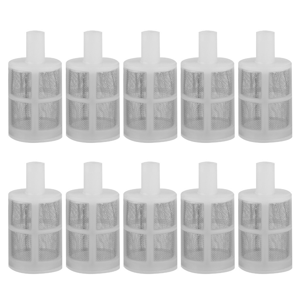 JKIMNAD 10Pcs Set Nhựa Lưới lọc bể cá Thép không gỉ Bộ lọc mạng Phụ kiện làm sạch bộ lọc Phụ tùng thay thế Trắng Bộ lọc lưới bảo vệ Bể cá - 2