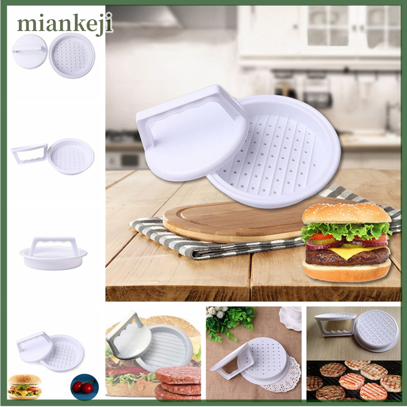 miankeji Khuôn bánh hamburger thịt bò mới Dụng cụ ép nhựa nướng bánh burger nấu ăn nhà bếp Mỹ