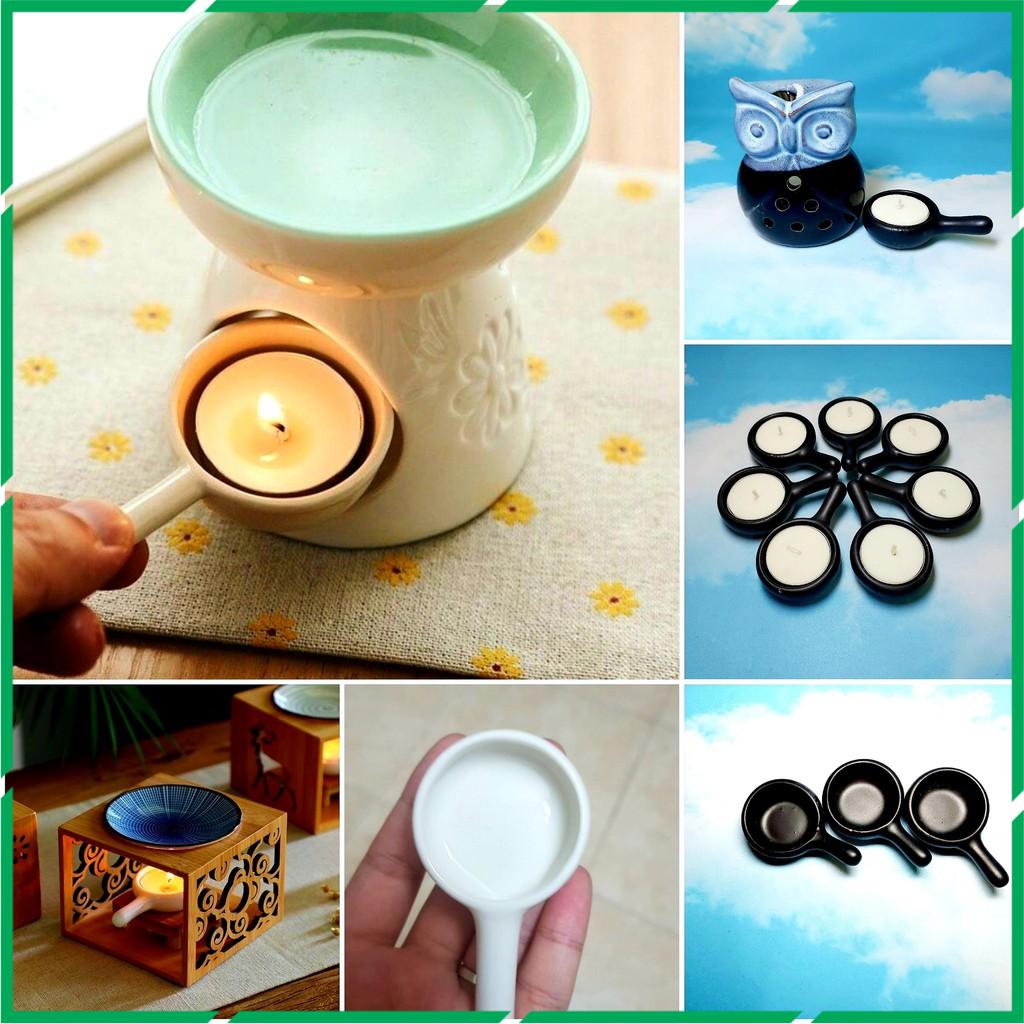 Đế đựng nến tealight dùng cho đèn xông tinh dầu bằng gốm dễ thương sang trọng - Better Life