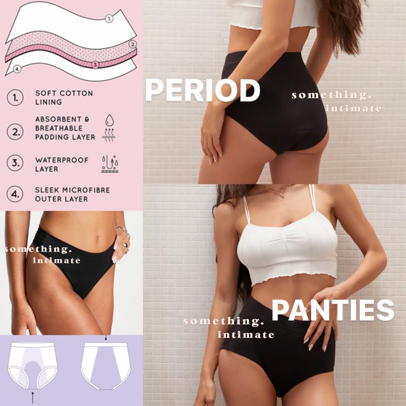 5PCS Menstruation Underwear for Woman 4 Layer Very Abundant Flow