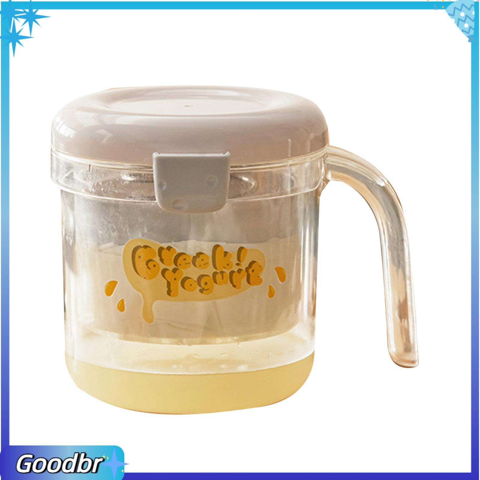 Food-safe Strainer Greek Yogurt Strainer with Fine Mesh Press Lid Bpa-free Plastic Whey Separator for Homemade Cheese Soy Milk Compact Kitchen Tool – Easy Diy Dairy Vegan Milk Filter
