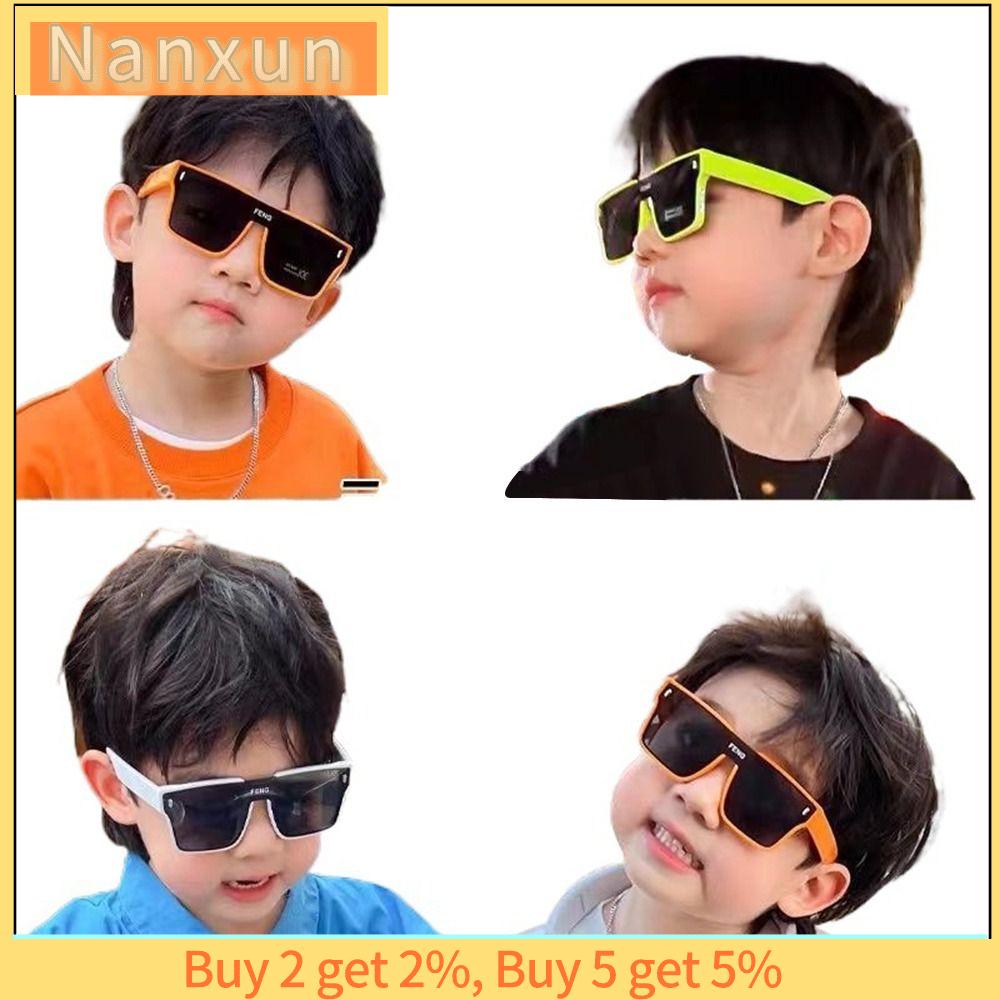 NWSJ Khung lớn Kính râm ngoại cỡ Sân khấu câu cá cắm trại Bảo vệ UV400 Kính mắt Hoài cổ Hiệu suất Kính râm trẻ em Dành cho nam và nữ