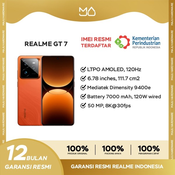 Realme GT 7 12GB/256GB - Garansi Resmi Giá 8,499,000 Đồng*Miễn phí vận chuyển