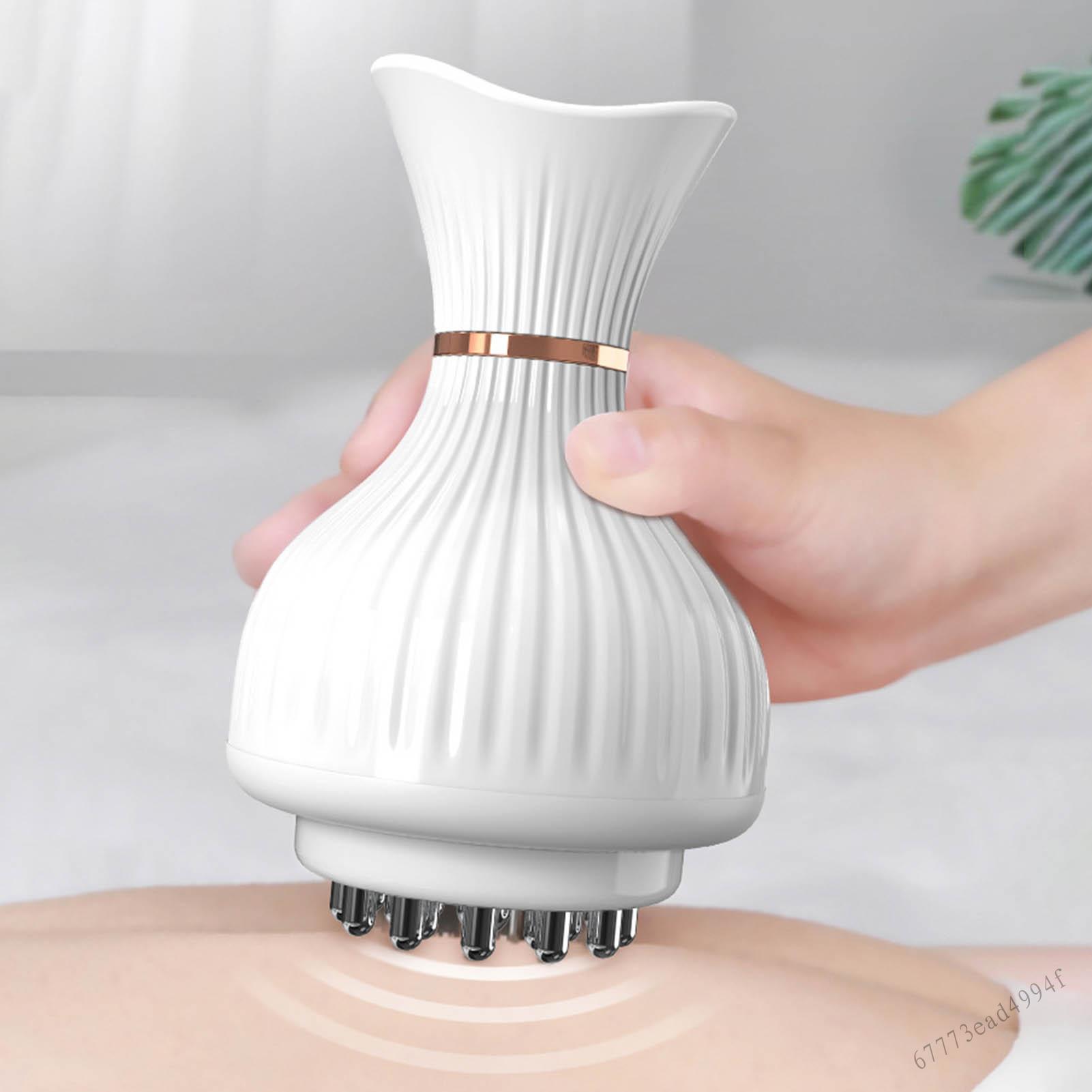 Hand Held Electric Cellulite Massager Thermostatic Massage Tool with Roller Balls for Abdomen Arm Legs & Thighs JS-025-VN
