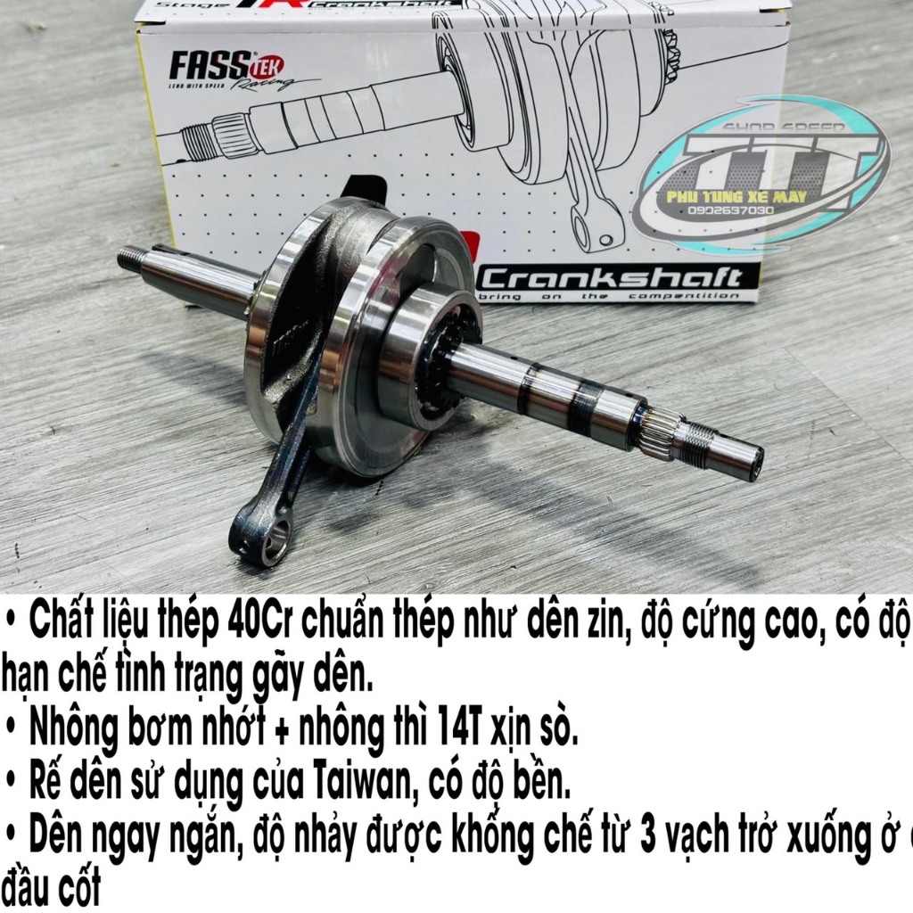 🔥 Dên lớn 110 Fasstek racing Cho Wave - Dream má 96 - tay 99 - nhông thì 14 - hành trình dên 555 - c