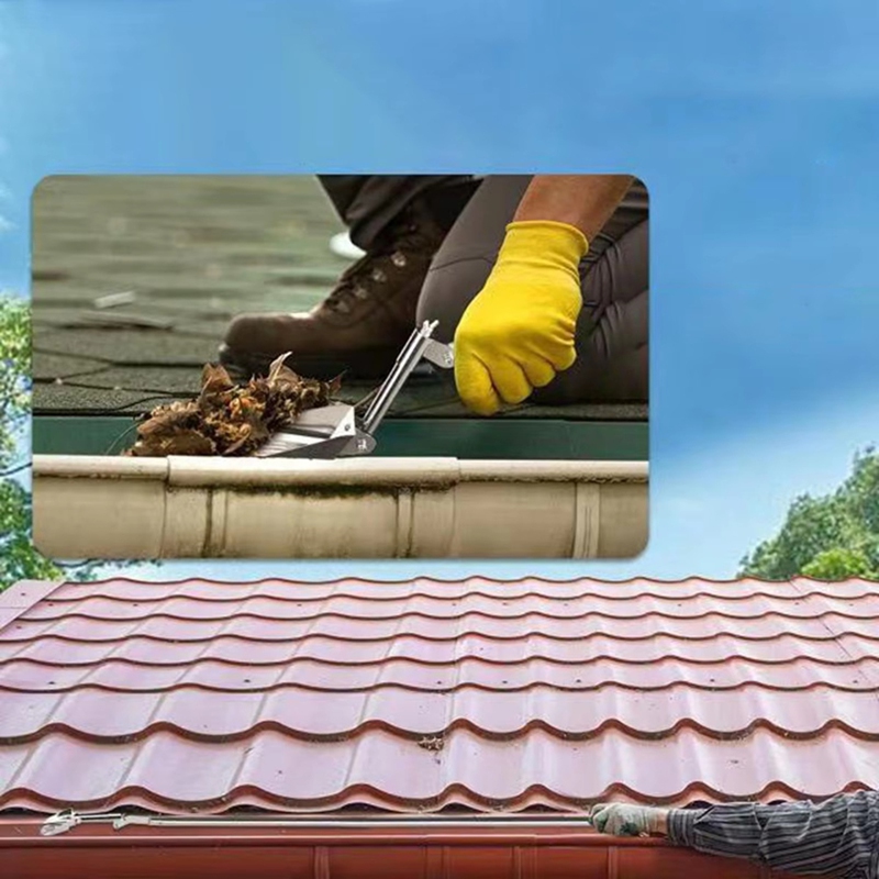 Aluminum Alloy Gutter Scoop Leaf Cleaning Spoon Cleaner Portable Roof Gutter Tool Gutter Cleaning Sh