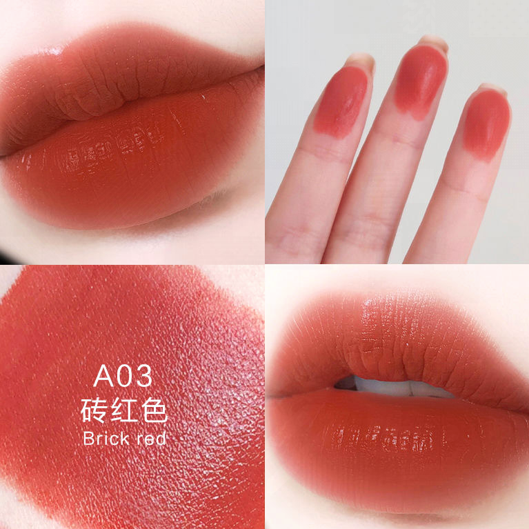 Son Môi Vàng Đen Dưỡng Ẩm Mờ Hllr, Mỹ Phẩm Màu Trà Sữa Cổ Điển Cho Nữ Sinh
