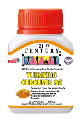 21st Century Turmeric and Curcumin 95% 50 Capsules EXP. 01/2023