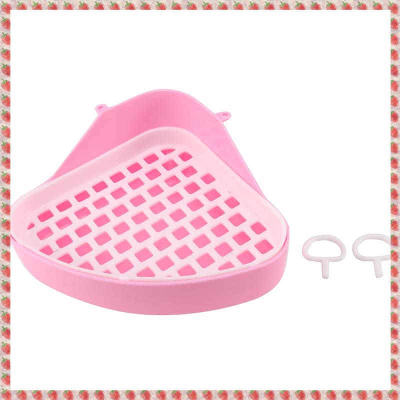 (RBPN) Toilet Litter Tray,Small Animal Toilet Corner Potty, Pet Litter Trays Corner for , Hamster