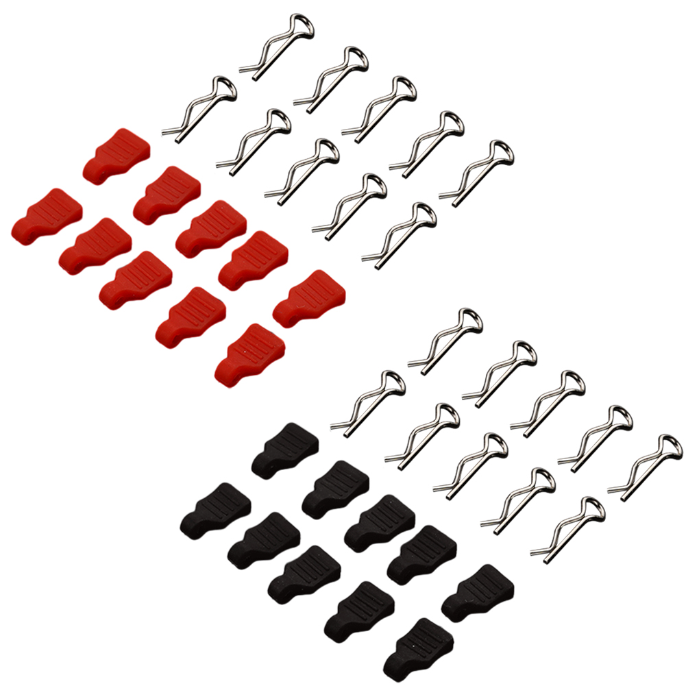 Rcgofollow Cơ Thể Clip bộ phận xe điều khiển từ xa Phổ RC Cơ Thể Clip Cho 1/24 Trục Scx24 Crawler RC bộ phận nâng cấp phụ kiện ô tô RC Đen Đen