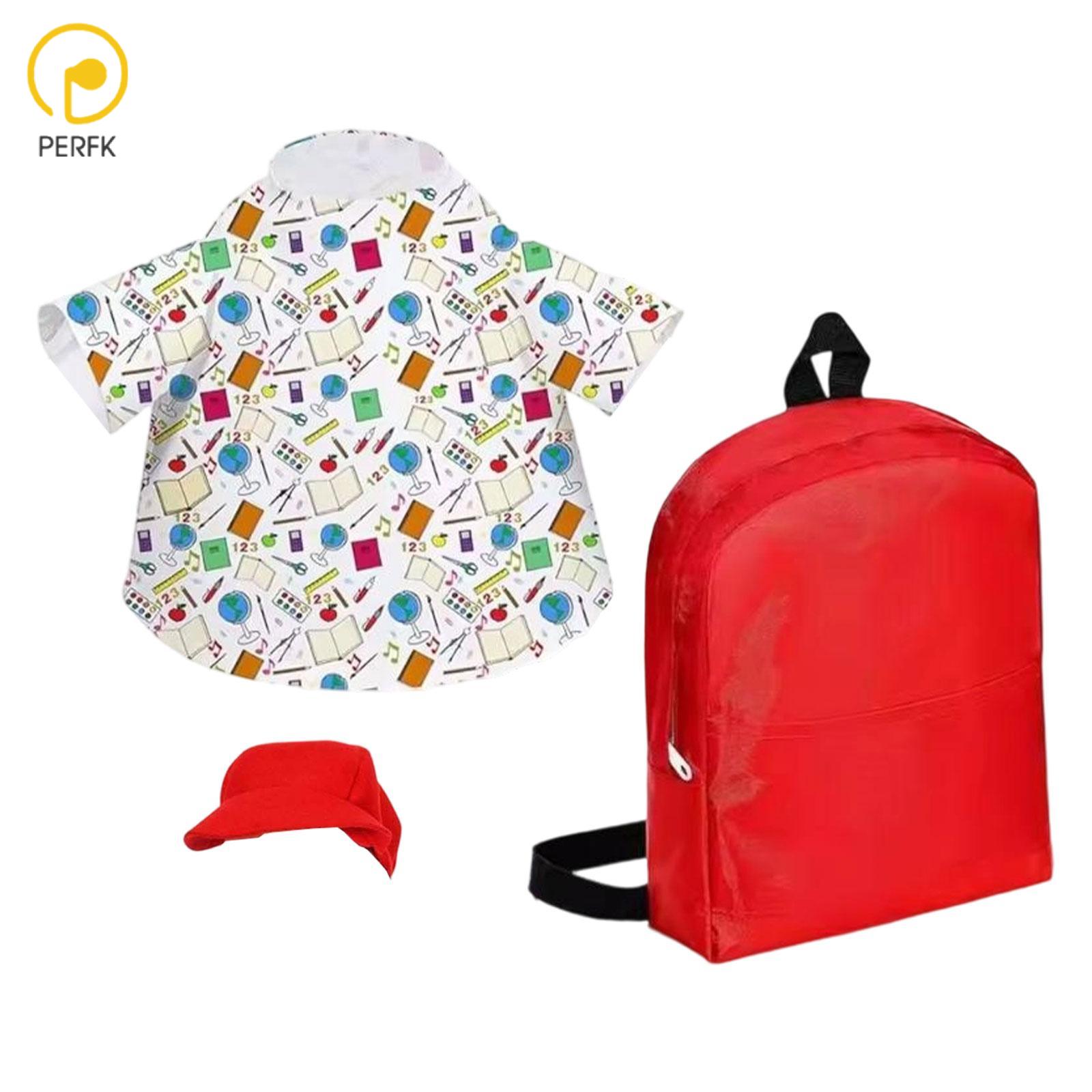 Porch Goose Costume Set Goose Outfit Back to School Cute Printed Dress Hat Backpack for Outdoor Patio Courtyard Landscape ราคา 715 บาท*ส่งฟรี