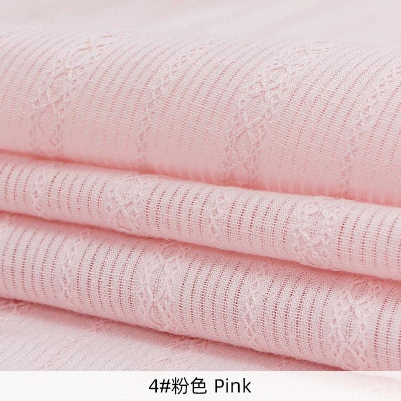 140x50cm Pure Cotton Blue Jacquard Fabric For ShirtsWomens Dress Pajamas Childrens Clothing Handmade DIY Fabrics