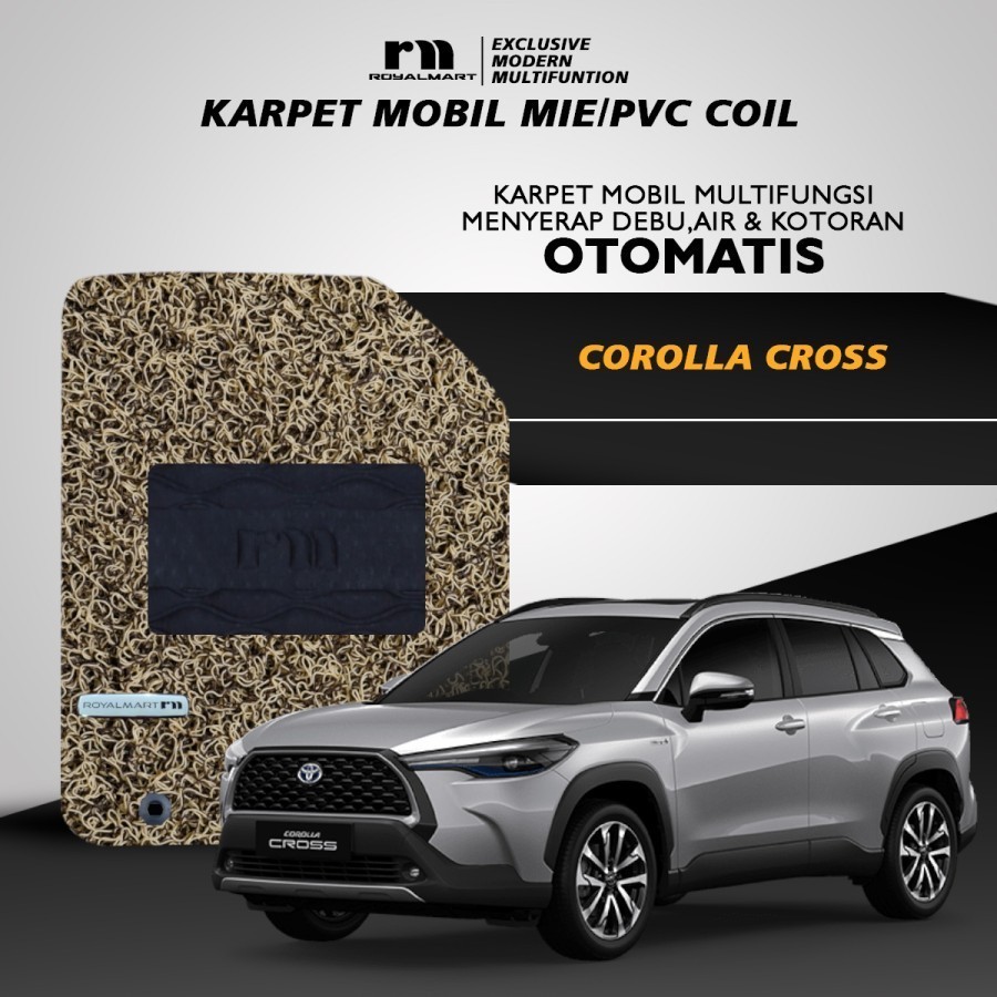 Royal Mart - Karpet Mobil TOYOTA COROLLA CROSS FULL SET /Carpet Mie Bihun Premium Keset PVC Anti Slip Aksesoris Interior Mobil Harga 702,000 rupiah*Gratis Ongkir