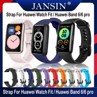 Silicon Band For Huawei band 6 pro smart band Strap Bracelet Accessories for huawei watch fit Smart Watch Band Strap for huawei band 6