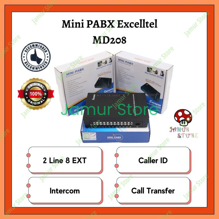 PROMO MINI PABX EXCELLTEL MD208 2 LINE 8 EXT PABX MD-208 - Sanjaya02 Harga  1,392,000 Ringgit*Penghantaran Percuma