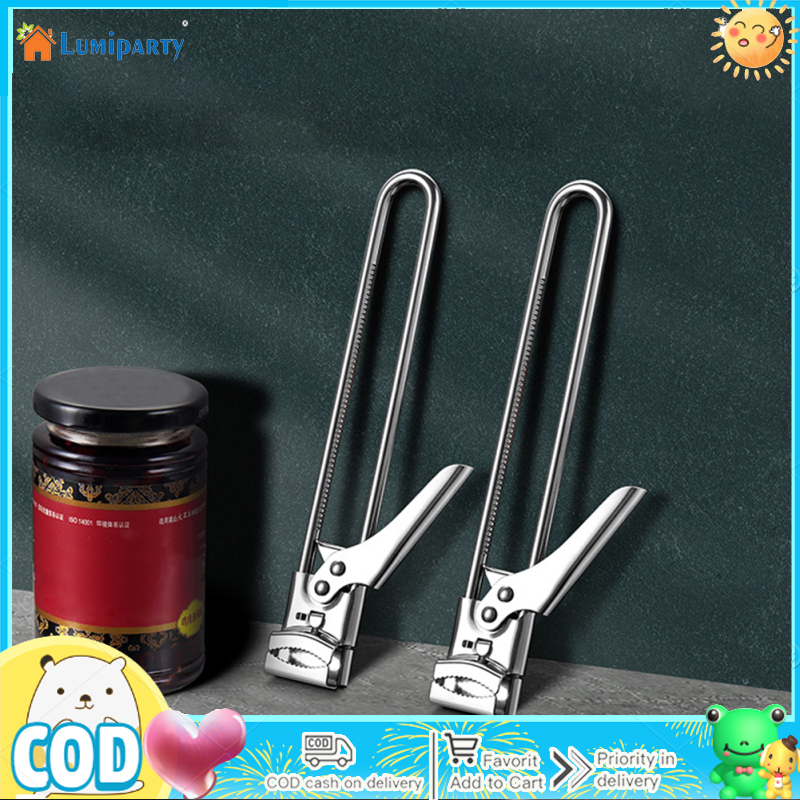 Stainless Steel Jar Lid Opener Multifunctional Adjustable Anti-slip Gripper Can Opener Kitchen Accessories ราคา 95 บาท*ส่งฟรี