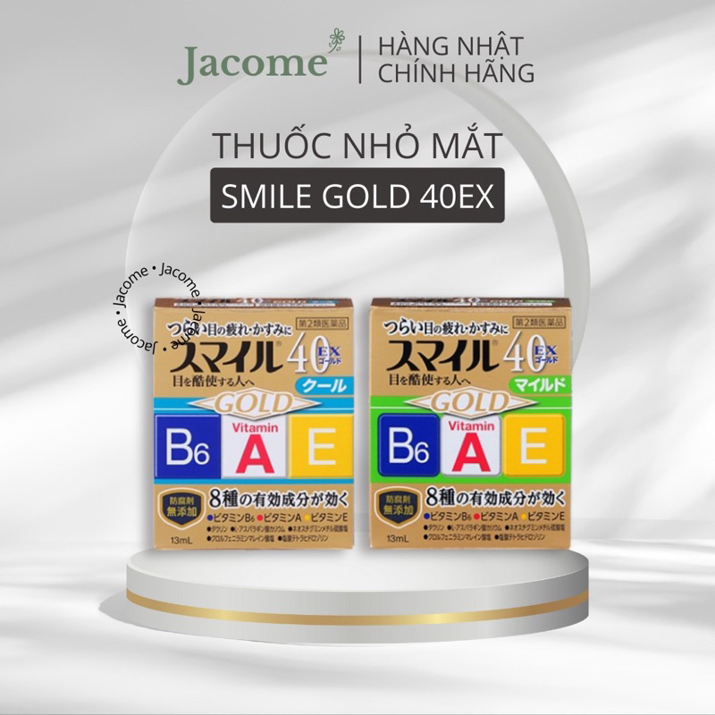 Nhỏ Mắt Smile 40 Ex Gold Nhật Bản 13Ml