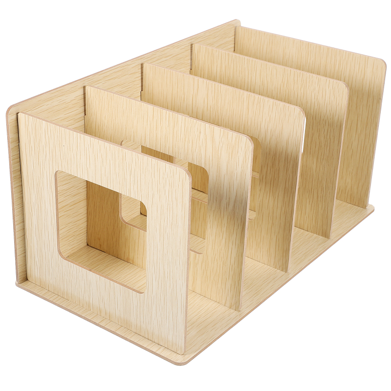 RUDMALL Countertop Office Desk Book Storage Rack Vinyl Record Storage Home Book Stand Table Book Shelf for Desk Table Home
