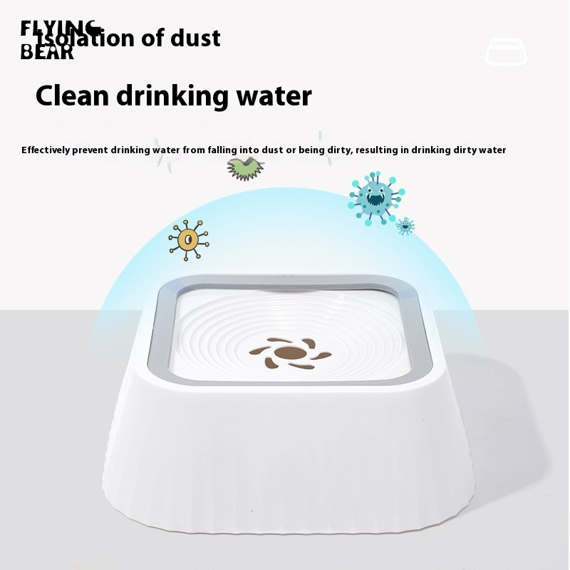 Bay gấu 1.5 lít bát cho mèo chống sụt giảm treo Bát mèo bát uống nước cho thú cưng cao Bát Miệng ướt bằng chứng con chó lưu vực phụ kiện cho thú cưng
