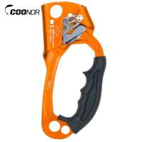 COONOR Irfora Blue Climbing Ascender Aluminum Alloy 140kg Capacity Rock Climbing Handheld Ascender for Experienced Climbers (Left Hand)