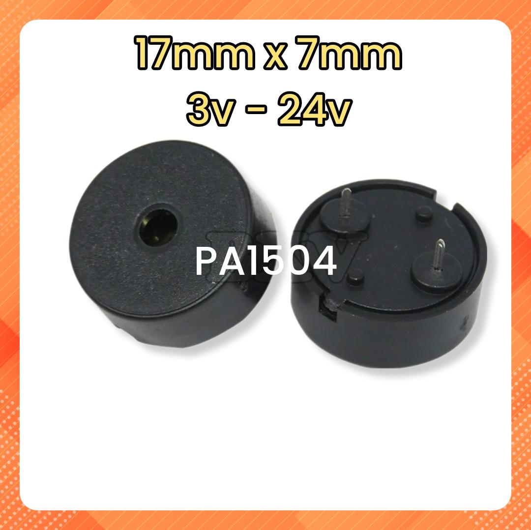 Còi buzz 3v -24v , còi chip yd15240 pa1504 chủ động / thụ động 17mm x 7mm