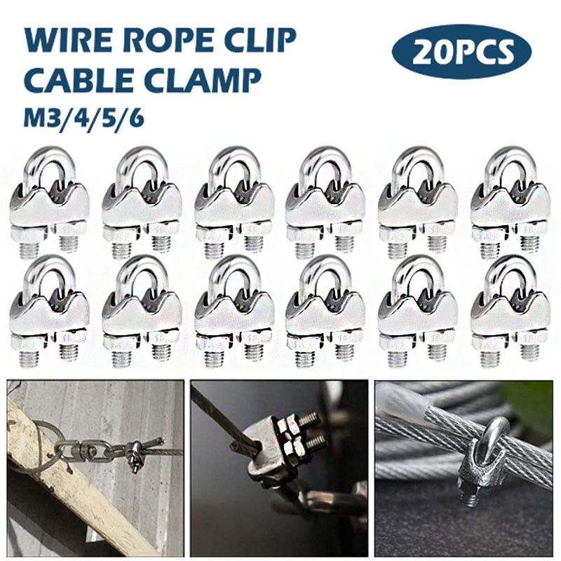 2SET 1.5mm Automatic Telescopic Cable Rope Stainless Steel Wire Sling With  Lifting Adjustment Hook At