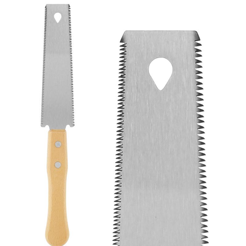 Gufuzi Nhật Bản Cưa Tay Sk5 thép carbon cao đôi lưỡi cưa tay linh hoạt tay kéo Saw 14/17 TPI đôi lưỡi cưa tay