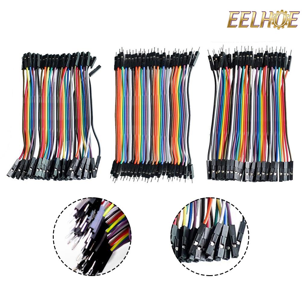 【EELHOE】 For Jumper Wire Set Includes 40 PCS of 10CM Wires with Various Connectors Giá 67,000 Đồng*Miễn phí vận chuyển