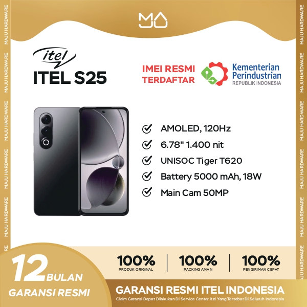 Itel S25 8/128GB - Garansi Resmi Harga 1,798,000 rupiah*Gratis Ongkir