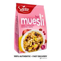 Sante Fruit or Traditional Muesli 350g – Healthy Wholegrain Breakfast Cereal