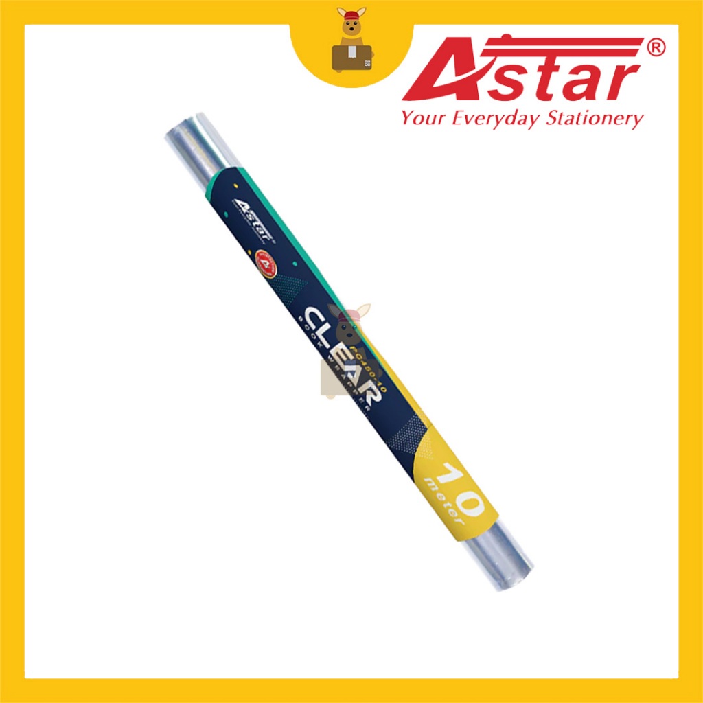 ASTAR Book Wrapper PVC Protective Book Wrapper Roll Clear Emboss Pembalut Buku