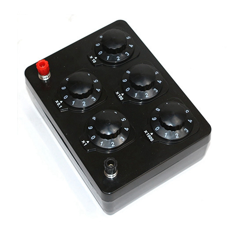 [PIA Store] SelectedBlack Resistance Box Variable Decade Resistor Resistance Box 0-9999.9 Ohm Physic