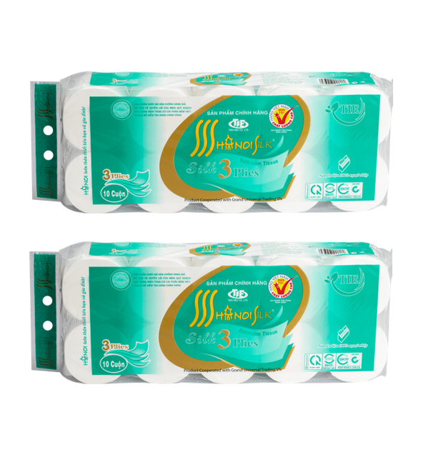 COMBO 2 BỊCH GIẤY VỆ SINH HÀ NỘI 3 LỚP SIÊU DAI