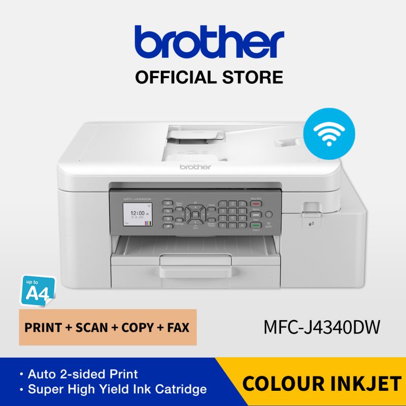 Brother MFC-J4340DW A4 All-in-one Wireless Inkjet Printer | Print, Scan, Copy, Fax Singapore
