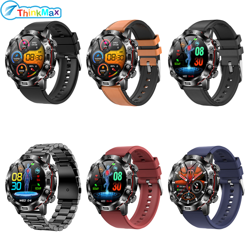 ET482 Smart Watch 1.43 Inch Screen Smart Watches Answer/Make Call Tracker Blood Pressure Blood Oxygen Heart Rate Monitoring ราคา 1,363 บาท*ส่งฟรี