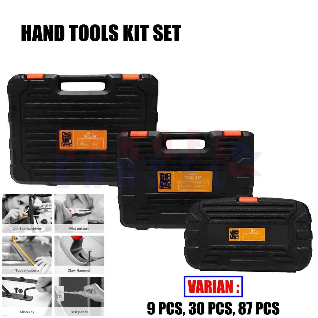 Toolbox Tool Set Eight-Piece Tool Kit Multi-Purpose Family Kit Portable Vehicle Tool Kit Harga 89,998 rupiah*Gratis Ongkir