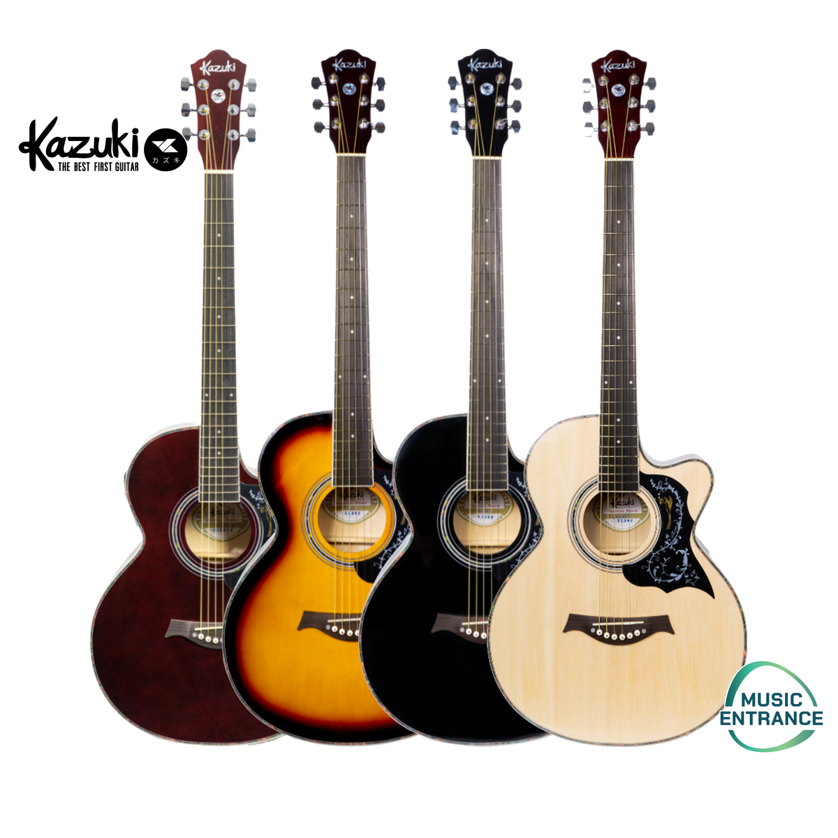 Kazuki KZ-39C Acoustic Guitar กีต้าร์โปร่ง ขนาด 39 นิ้ว KZ39 ทรง Grand Auditorium Cutaway ไม้ Basswood แถมฟรี !! ปิ๊ก กระเป๋า คาโป้ สายสะพาย Set up ให้พร้อม ราคา 1,786 บาท*ส่งฟรี